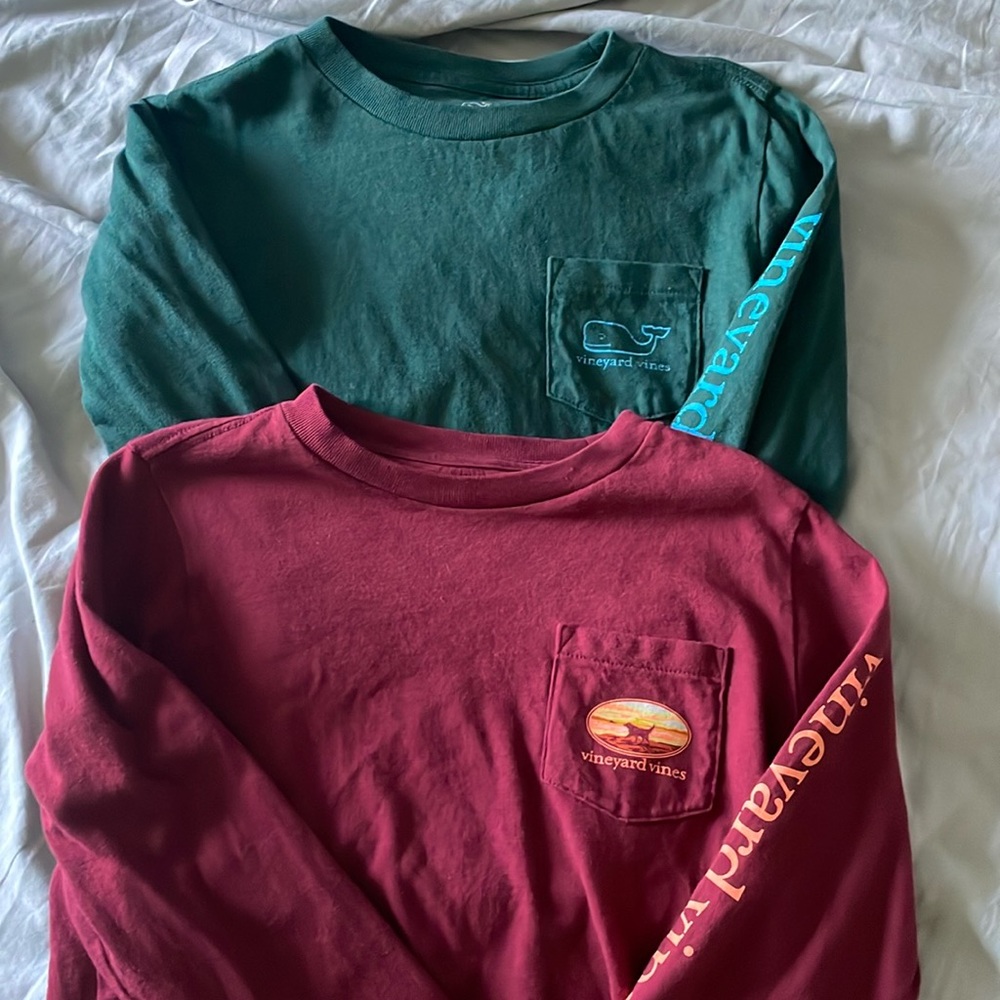 Two Vineyard Vines long sleeves shirts